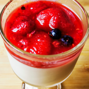 Panna Cotta de Frutos Vermelhos